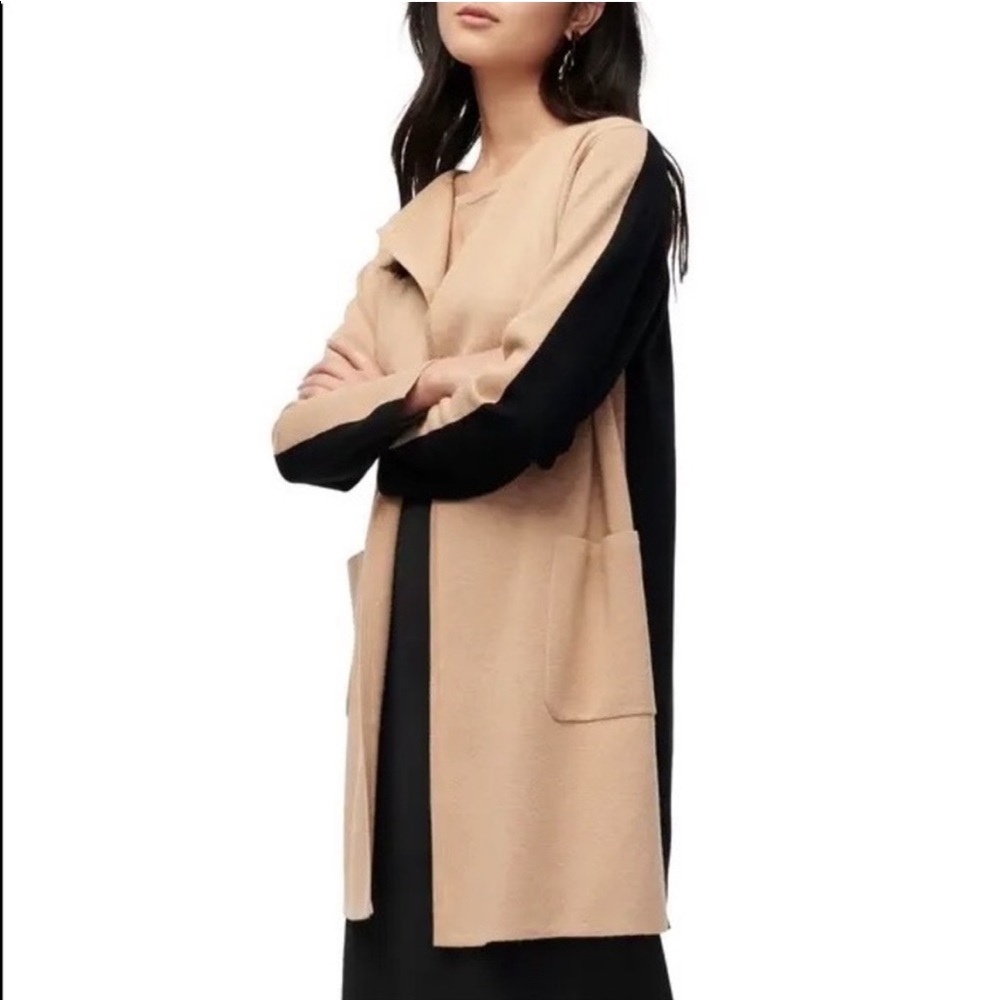 J. Crew Juliette Collarless Color-block Sweater Blazer